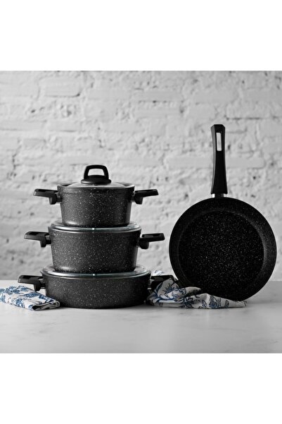 Karaca Biogranit Amos 7 Parça Tencere Seti