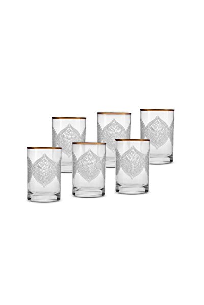 Karaca Defne Set of 6 Coffee Glasses Gold