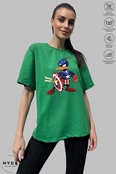 Nyda Collections Unisex majica kratkih rukava sa okruglim izrezom, sa printom...