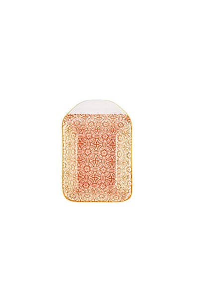 Karaca Floral Orange Rectangle Snack Bowl 10 Cm