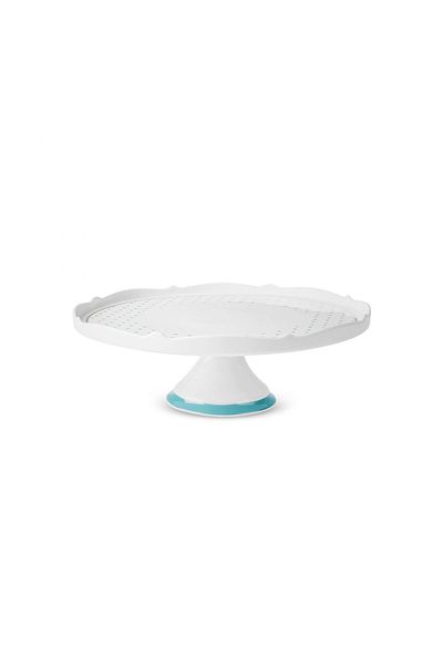 Karaca New Romantic Green Polka Dot Cake Stand 30 cm