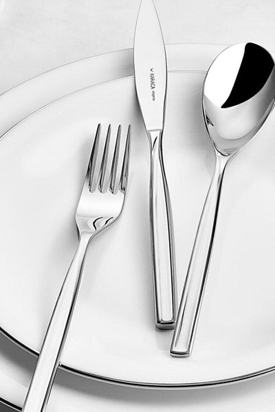 Karaca Felix Fork Spoon Knife Set 84 Pieces Boxed Elegance
