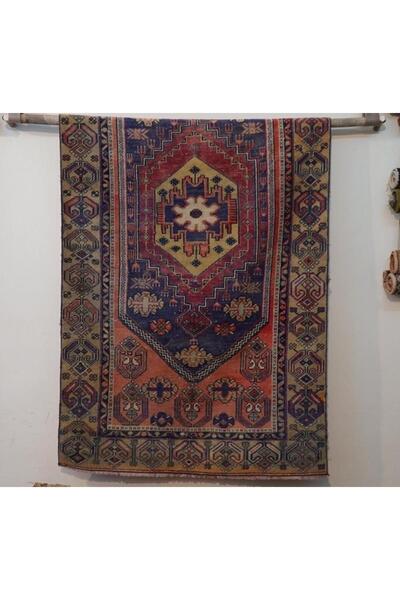 DesignEv 117x236 cm El Dokuma Osmanlı Stili Yün Anadolu Kilim Harika Ev Dekoru