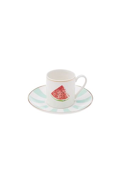 Karaca Sabor 6-Person Porcelain Coffee Cup Set 90 ml
