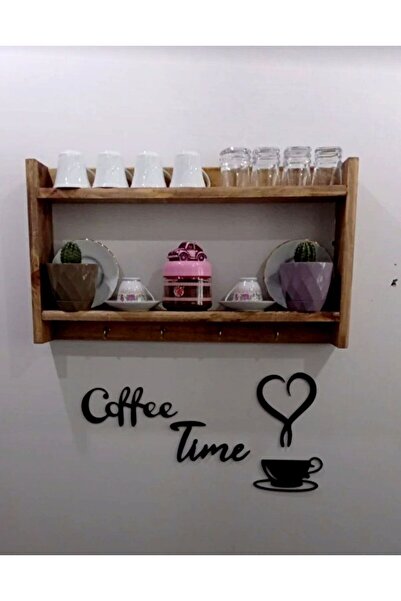 Yonga Ahşap Baharatlık fincan rafı terek ( 30×42×8.5)