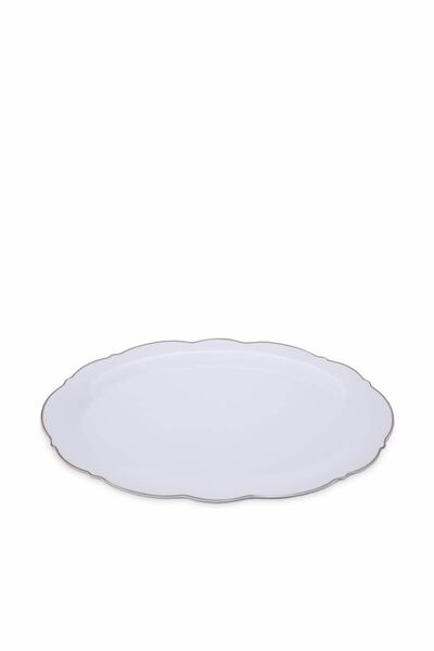 Karaca Romantic Boat Plate White 35.5 cm