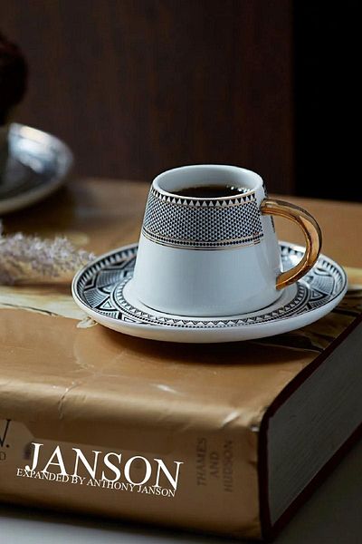 Karaca Globe Coffee Cup Set for 2 People 80 ml