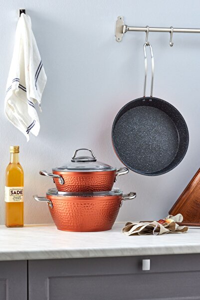 Karaca Ürgüp Biogranit 7 Parça Tencere Seti Copper