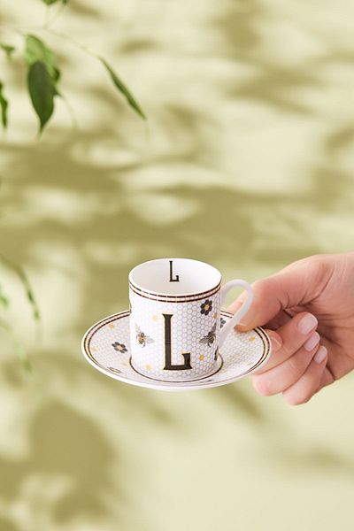 Karaca كوب قهوة حرف L 80 مل