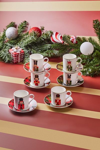 Karaca Tin Soldier Set of 6 Coffee Cups 80 ml