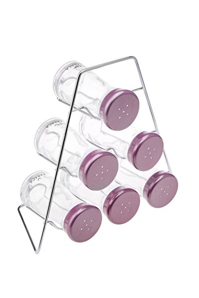 Karaca Ocha Purple Triangle 7 Piece Spice Set