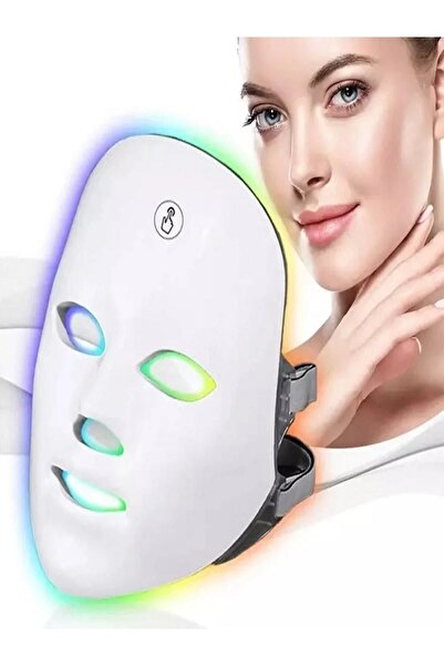 FOSILAVM Kablosuz Led Anti 7 Renk Yüz Maskesi Cilt Bakımı Güzellik Cihazı