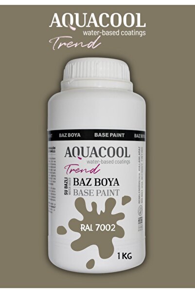 Aquacool Trend Akrilik Hobi Boya 1 Kg Su Bazlı Hibrit Dönüşüm Boyası Ral 7002...