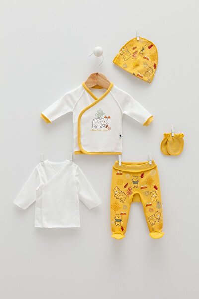 Caramell Prematüre - Erken Doğan Bebek 5'li Takım Seti Adventure + Çorap Hedi...