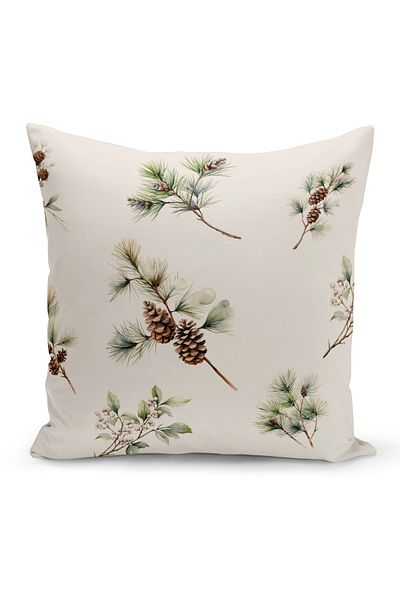 Bertille Home New Year Series Double Sided Digital Printed Throw Pillow Case (Christmas Christmas Cushion Cover)