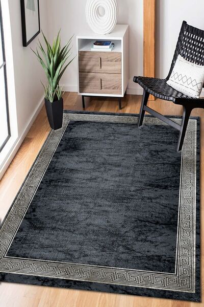 G&C HOME Modern Dijital Baskı Yıkanabilir Kaymaz Taban Salon Mutfak Balkon Ha...