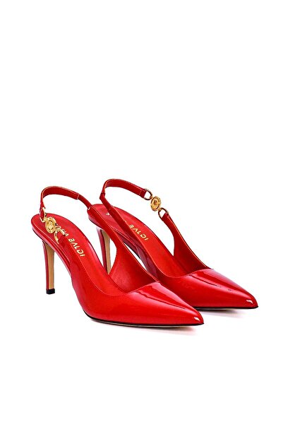 Sofia Baldi Red Patent Leather Klaun Stiletto and Evening Dress