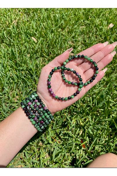 Mystic Energy 1 Gift Natural Stone Bracelet - Anylite/Robizotes Selenite