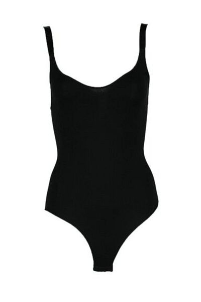 Momslab Women's Black Seamless Body Corset 2944