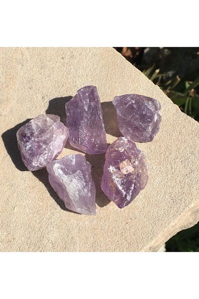 Mystic Energy 1 Piece Aa 1st Quality Raw Amethyst - Natural Stone as a Gift for Wallet Size