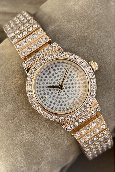 Leerybee Zirkon Taşlı Patek Model Metal Kadın Kol Saati Özel Siyah Markalı Ku...