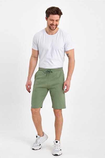 UOMO PARK Pantaloni scurți de vară model Premium 8023 cu etichetă ornamentală