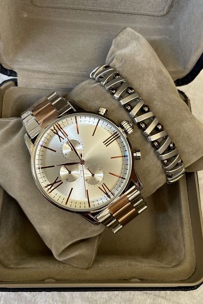 Leerybee Catch Time and Style: Sports Men's Wristwatch + Hematite Natural Stone Bracelet Gift with Special Set Price