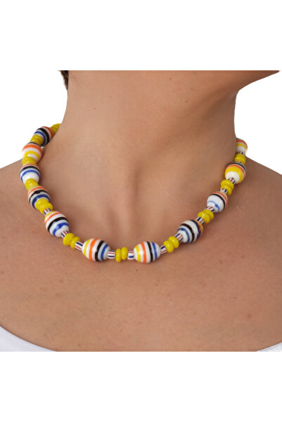 Pinty Design Women's Summer Necklace - Yellow Color