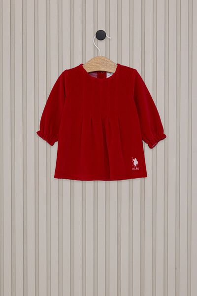 U.S. Polo Assn. Red Polo Baby Dress - Usb2176