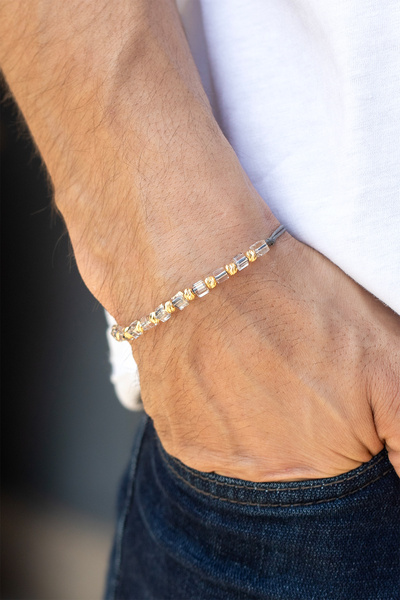 Uşaklıhafız 1945 14 Ayar Altın Dorika Detaylı Kübik Bileklik