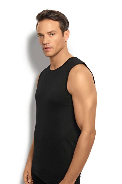 Jiber Men's Undershirt - Zero Sleeve, Zero Collar, 100% COTTON