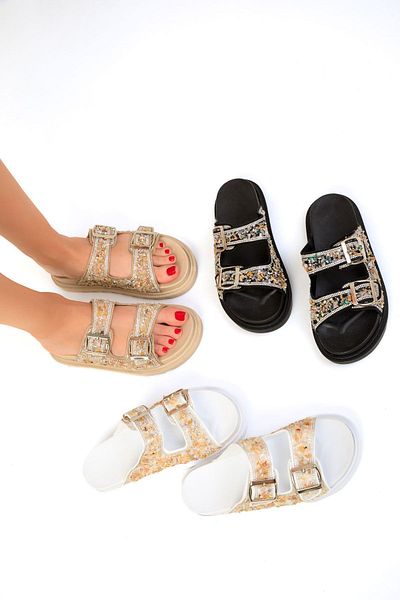SOHO Beige Women's Slippers -Model19506