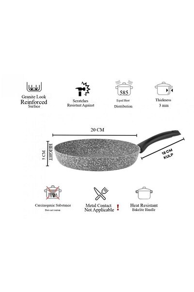 Taç Ultra Granite Pan 20 Cm