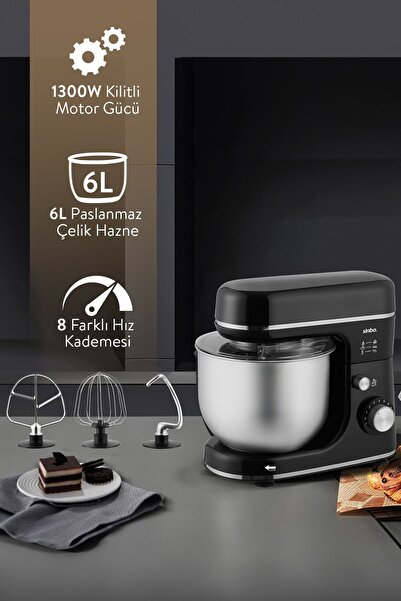 Sinbo SMX-2769 Stand Mikser 1300W 6Lt