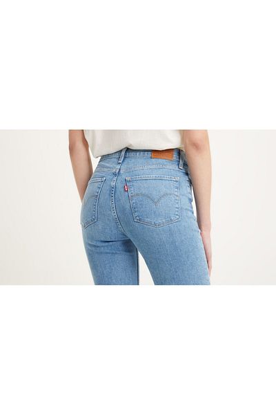 Levi's 740 Model cu guler înalt și tăietură dreaptă Indigo închis - tăietură pe umeri