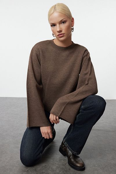Trendyol Collection Vizon More Sustainable Basic Strickpullover TWOAW25KZ00313