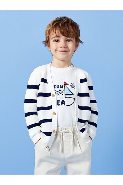 LC Waikiki Baby Boy - Μακρυμάνικο μπλουζάκι με λαιμόκοψη και στάμπα