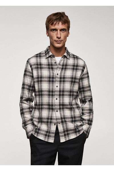 MANGO Man Košile Regular Fit ve stylu dřevorubce