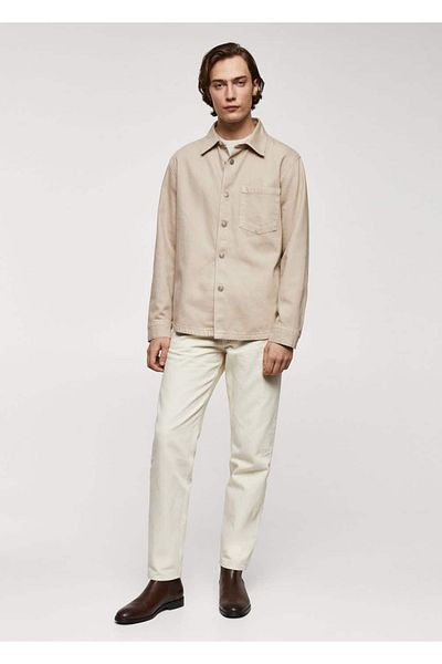 MANGO Man Jeanshemdjacke mit Taschen