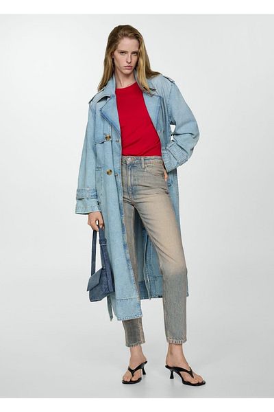 MANGO Woman Mom2000 Mom Jean kalhoty s vysokým pasem
