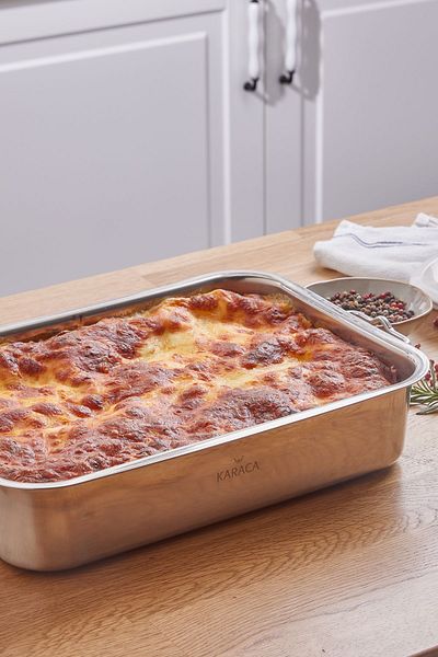 Karaca Oală/Tavă Oțel pentru Lasagna Bucătar 30x21 Cm