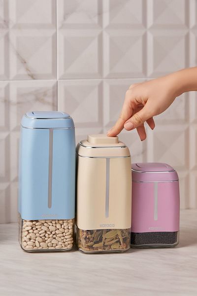 Karaca Horizon Vacuum Glass Storage - S/M/L Cut