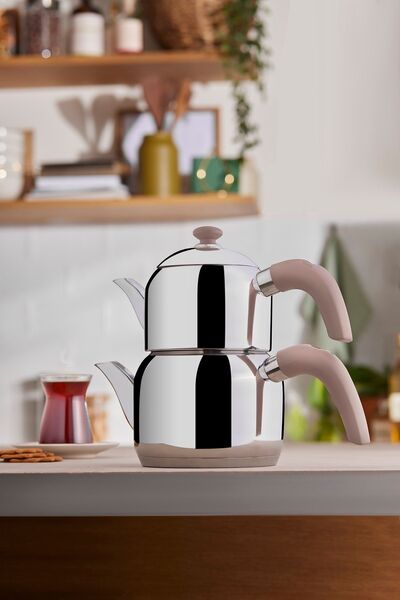 Karaca Edge Mini Indüksiyon Tabanlı Çaydanlık Takımı Rose