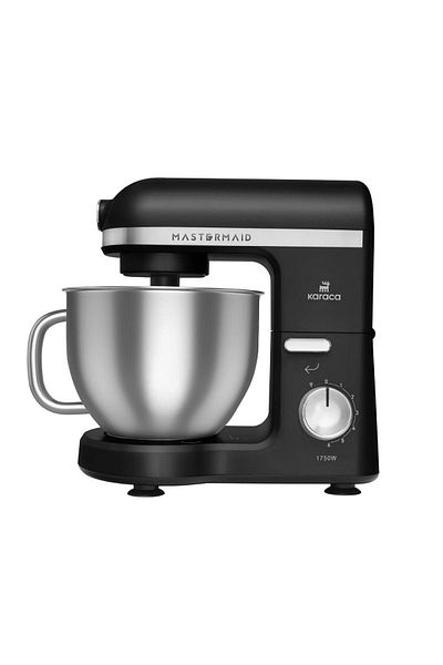 Karaca Mastermaid Chef Pro Double Arm Stand Mixer Matte Black Silver 1750 W