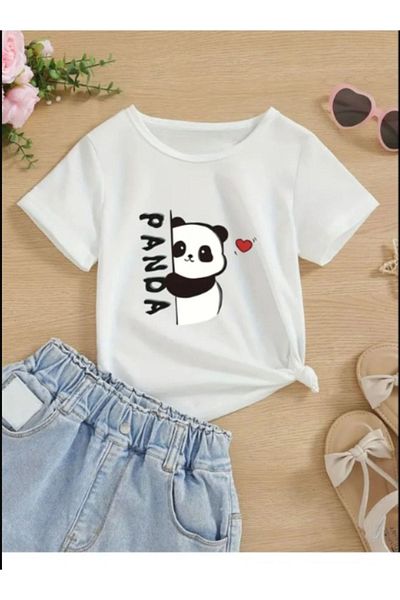 Pink Sky White Kids T-shirt - Printed