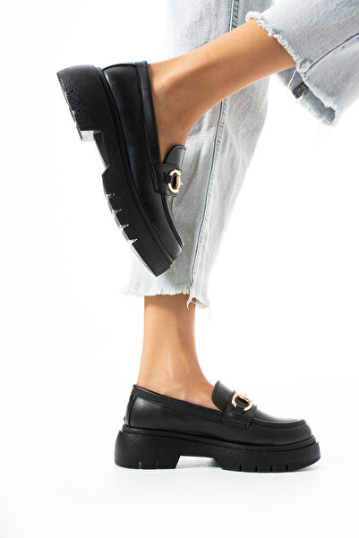 Neva'nın Butiği Золоті тока детальні легкі жіночі лофери