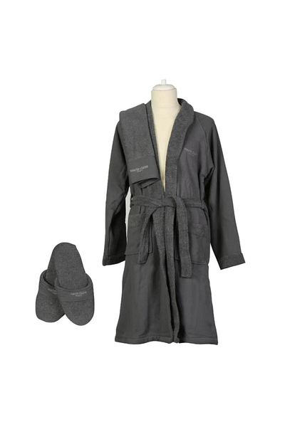 Marie Claire Armand Bathrobe Men's Bead Set - Mc 059910 , Micro Cotton, Anthracite M/l
