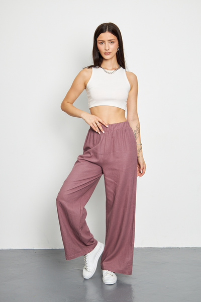 Swan Woman Beli Lastikli Pantolon
