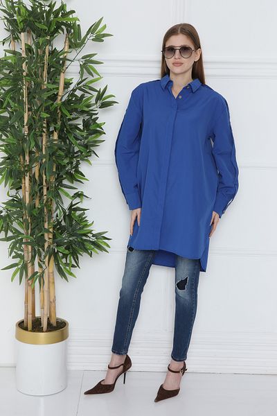 JESSE STORY TUNICĂ SAKS FEMEI CĂMAȘĂ OVERSIZE ROCHIE Mâneci DUNĂ ACCESORII DETALII CĂMAȘĂ