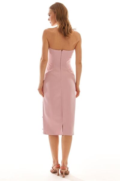 Elbisemhazır Straplez Taş Işlemeli Kadın Abiye Elbise